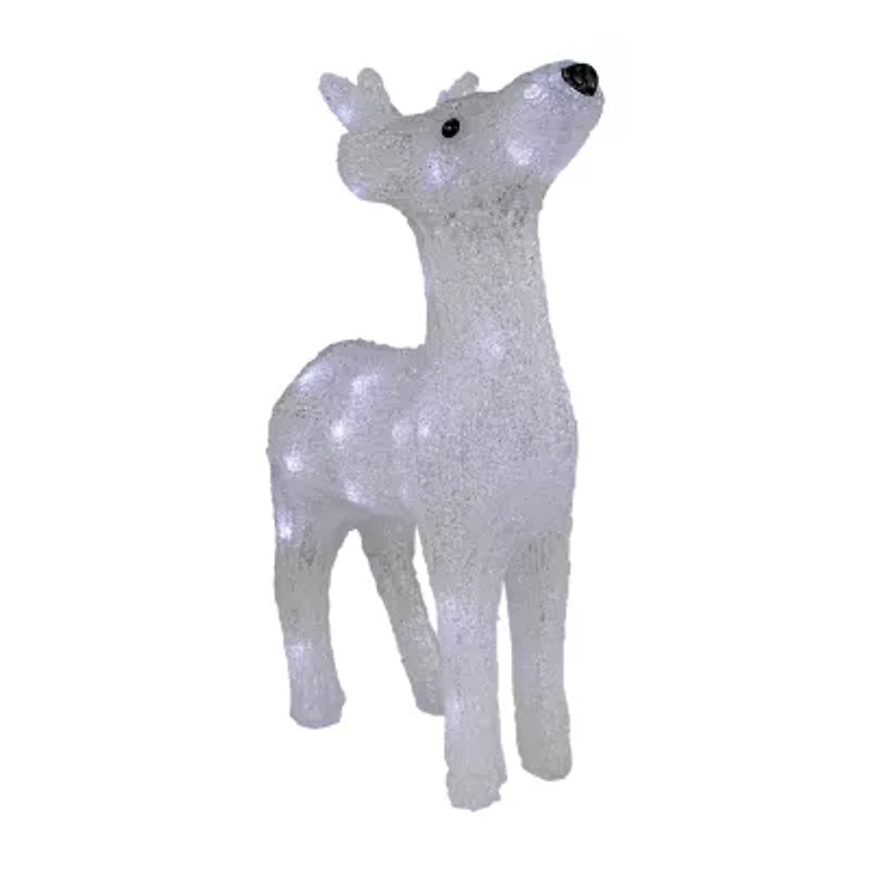 15'' Lighted Commercial Grade Acrylic Baby Reindeer Christmas Display Decoration