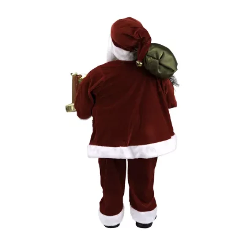 36'' Holly Berry Santa Claus with Presents and Gift Bag Christmas Figure