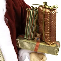 36'' Holly Berry Santa Claus with Presents and Gift Bag Christmas Figure