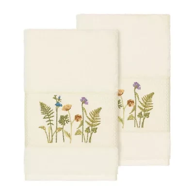 Linum Home Textiles Serenity 2-pc. Embellished Hand Towel