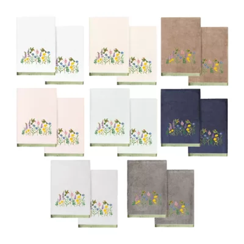 Linum Home Textiles Hada Embellished 2-pc. Bath Towel Set