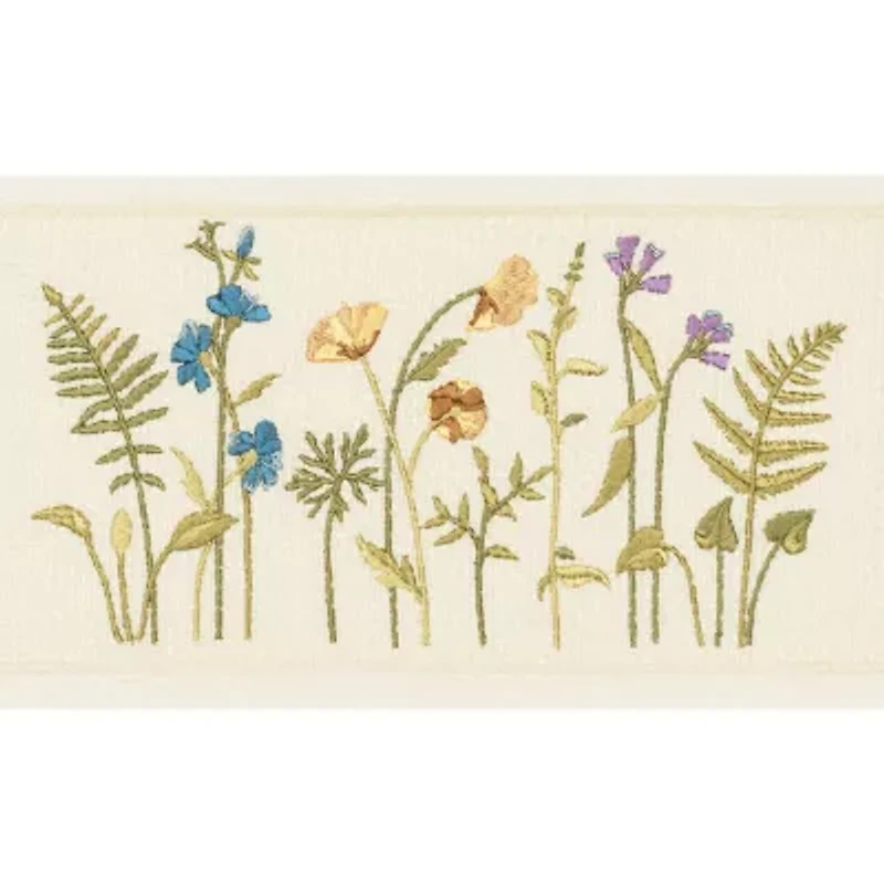 Linum Home Textiles Serenity Embellished Floral Bath Towel