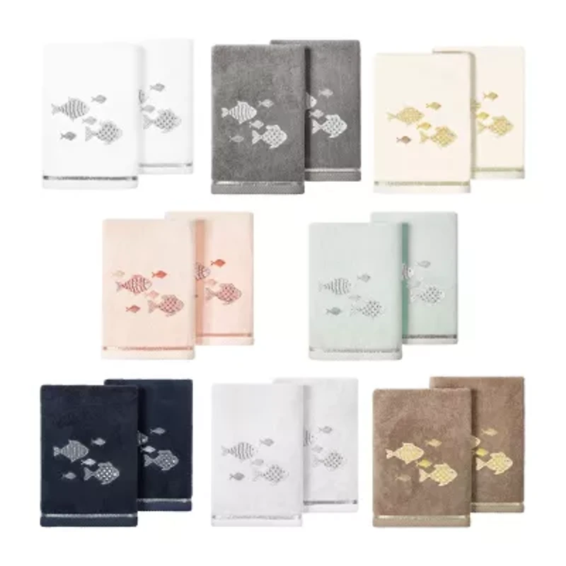 Linum Home Textiles Figi 2-pc. Embellished Hand Towel