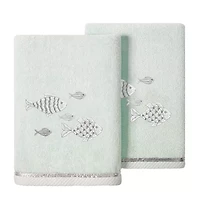 Linum Home Textiles Figi 2-pc. Embellished Hand Towel