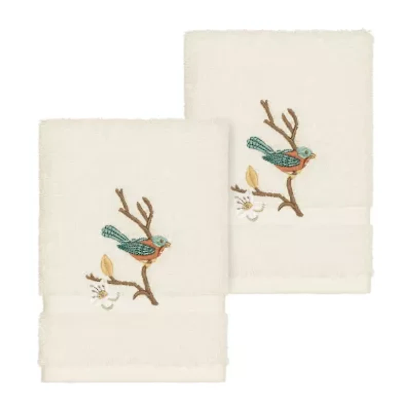 Linum Home Textiles Springtime 2-pc. Embellished Washcloth