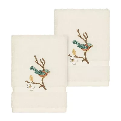 Linum Home Textiles Springtime 2-pc. Embellished Washcloth