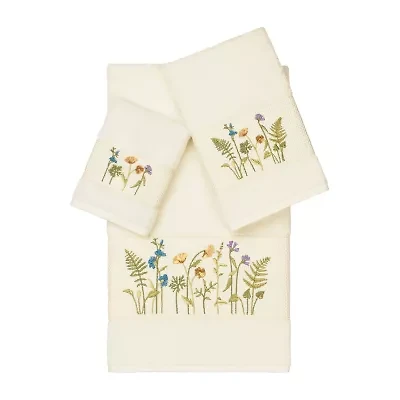 Linum Home Textiles Serenity Embellished 3-pc. Bath Towel Set