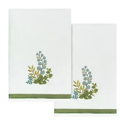 Linum Home Textiles Botanica Embellished 2-pc. Bath Towel Set