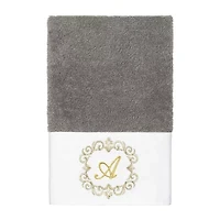 Linum Home Textiles Monica Gold Embellished 2-pc. Hand Towel