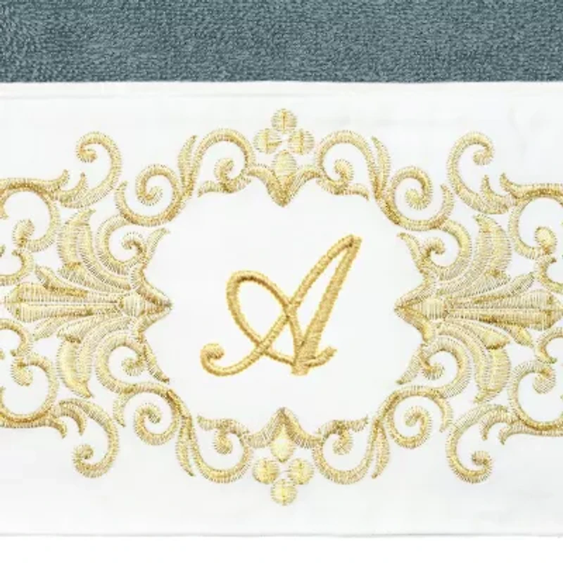 Linum Home Textiles Monica Gold Embellished 2-pc. Bath Towel Set