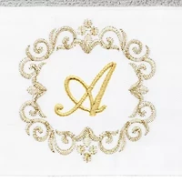 Linum Home Textiles Monica Gold 2-pc. Embellished Hand Towel