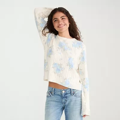 AEROPOSTALE Womens Juniors Crew Neck Long Sleeve T-Shirt