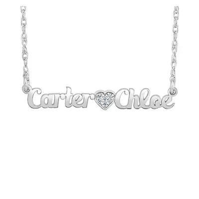Personalized Diamond Accent Name Necklace