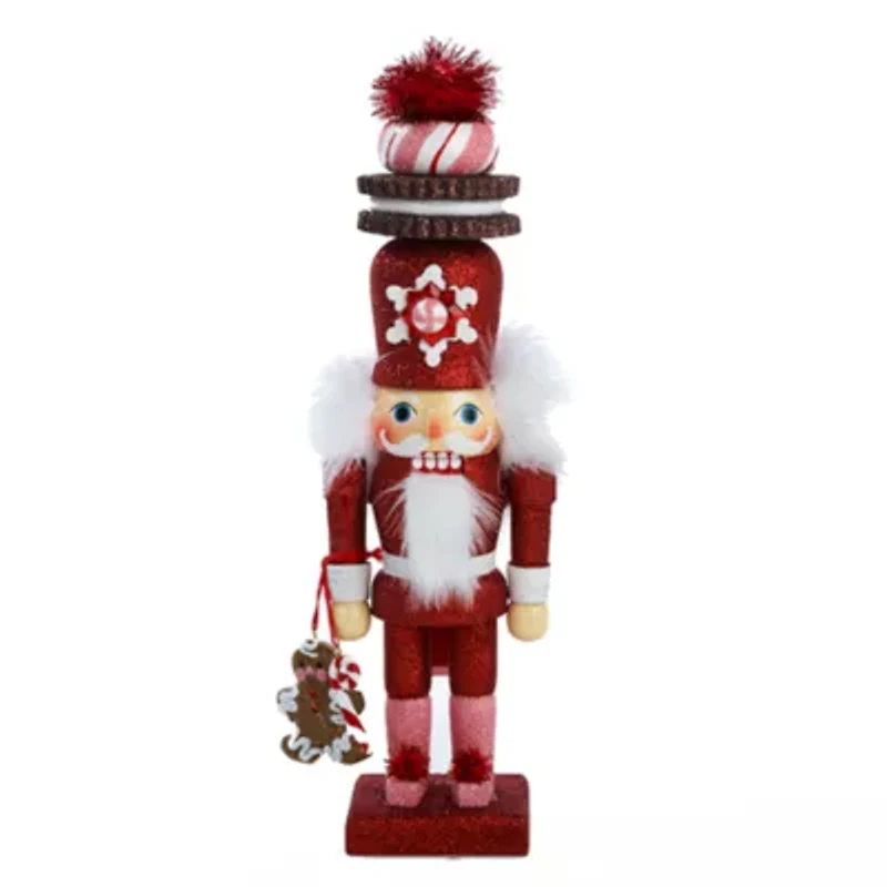 Kurt Adler 12" Hollywood™ Gingerbread With Cookie Hat Nutcracker