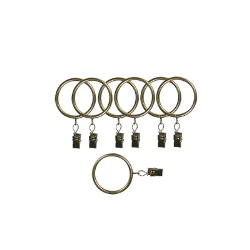 Kirsch Designer Metals 7-pc. Curtain Rings