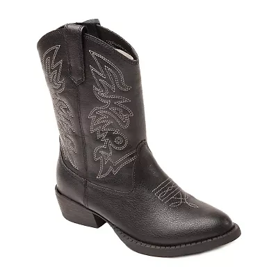 Deer Stags Little & Big Kid Unisex Ranch Block Heel Cowboy Boots