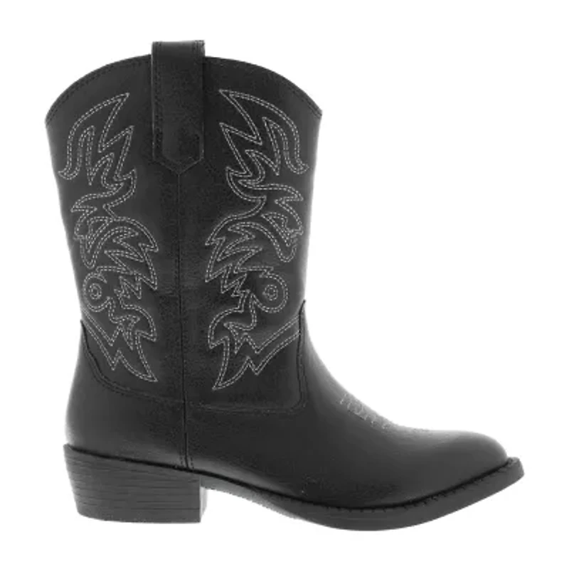 Deer Stags Little & Big Kid Unisex Ranch Block Heel Cowboy Boots