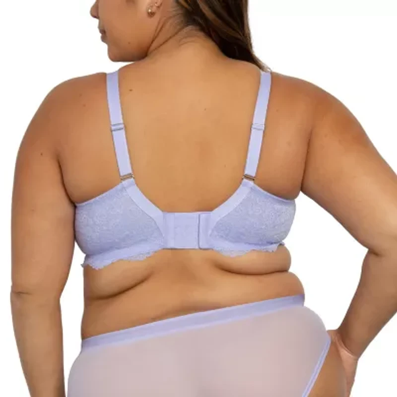 Curvy Couture Luxe Lace Wireless Bralette-1348