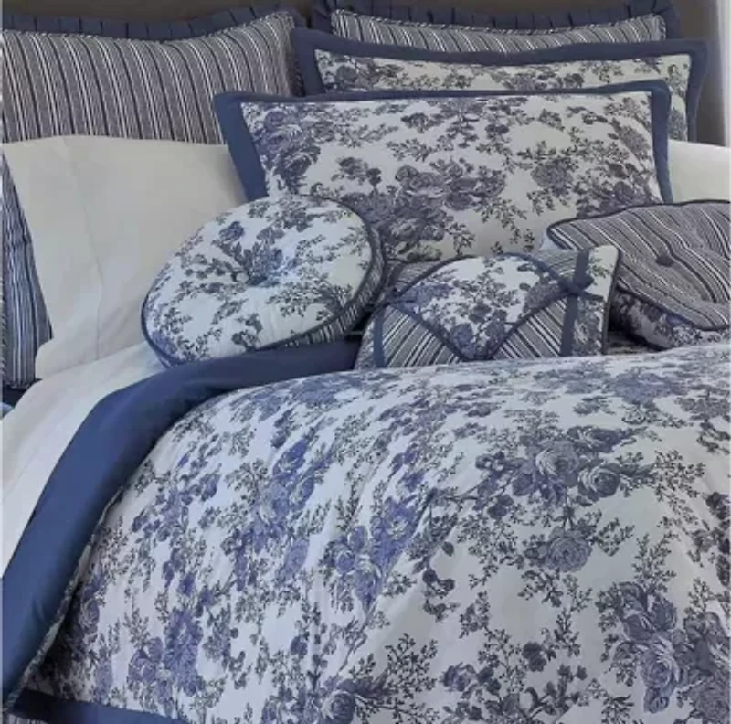 Laurel Manor Toile Garden Cotton Euro Sham