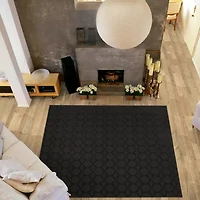 Garland Sparta Geometric Stain Resistant Indoor Square Area Rug