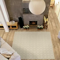 Garland Sparta Geometric Stain Resistant Indoor Square Area Rug