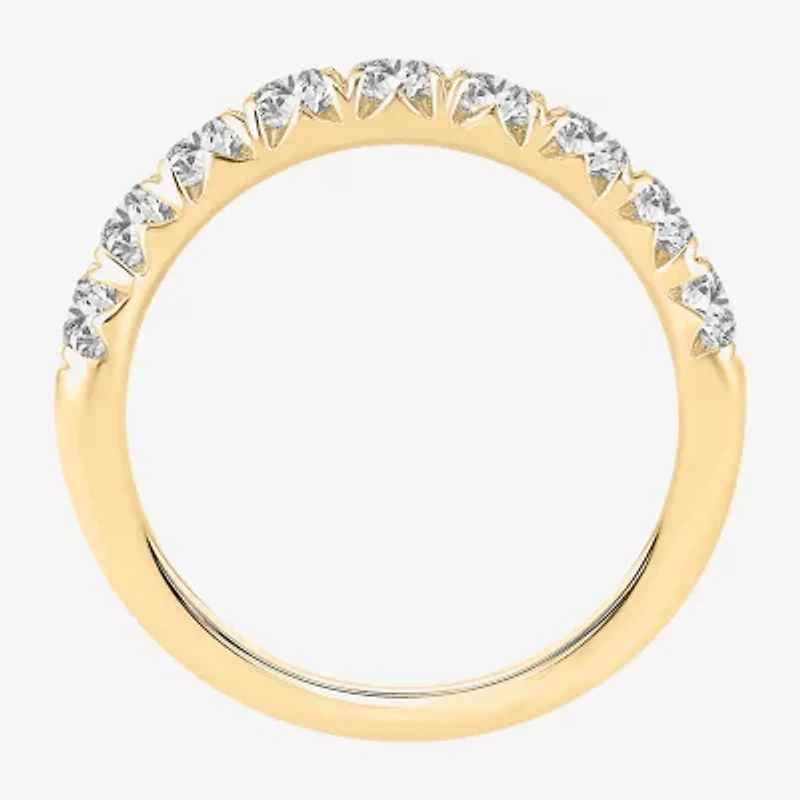 9-Stone (H-I / Si1-Si2) Womens 2 CT. T.W. Lab Grown White Diamond 14K Gold Wedding Band