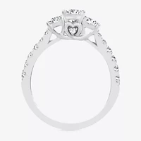 Love Lives Forever (H-I / Si1-Si2) Womens CT. T.W. Lab Grown White Diamond 10K Gold Pear 3-Stone Engagement Ring