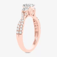 Love Lives Forever (H-I / Si1-Si2) Womens CT. T.W. Lab Grown White Diamond 10K Gold 3-Stone Engagement Ring