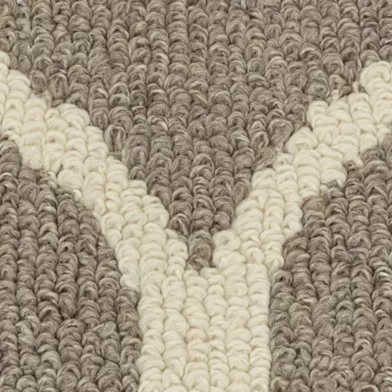 Maples Lattice Skid Resistant Indoor Rectangular Area Rug