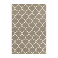 Maples Lattice Skid Resistant Indoor Rectangular Area Rug