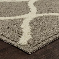 Maples Lattice Skid Resistant Indoor Rectangular Area Rug