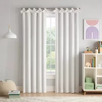 Eclipse Kids Bow Tab Top Blackout Single Curtain Panel