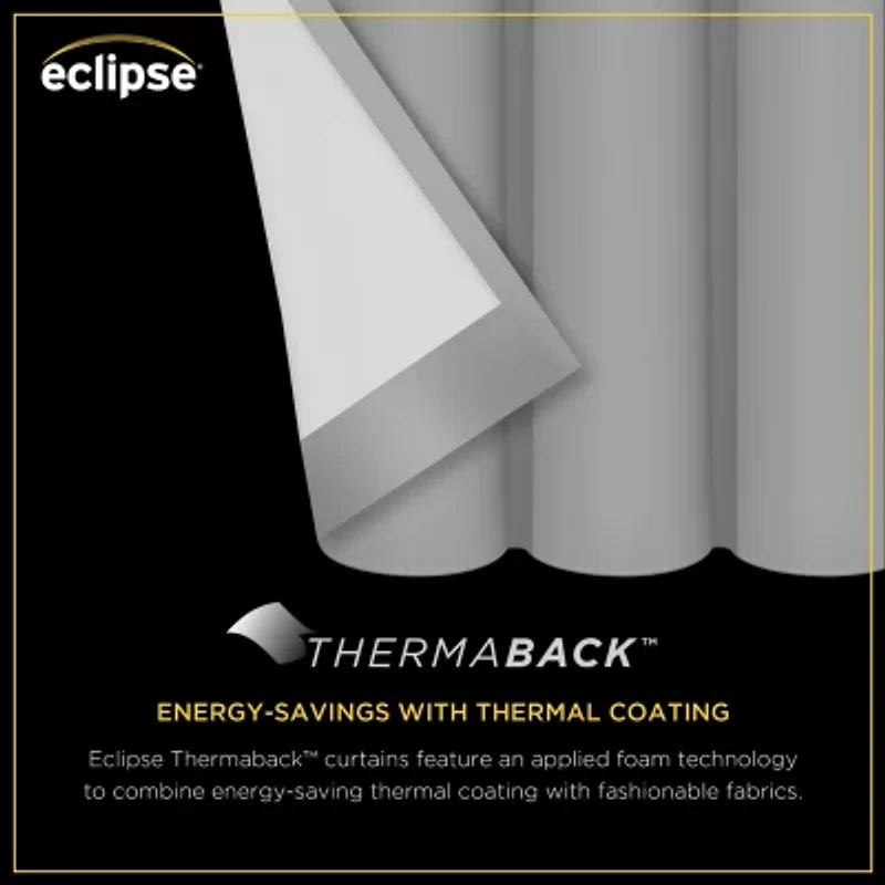 Eclipse Kids Bow Rod Pocket Blackout Single Curtain Panel