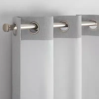 Eclipse Kids Chambray Grommet Top Blackout Single Curtain Panel