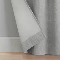 Eclipse Kids Chambray Grommet Top Blackout Single Curtain Panel