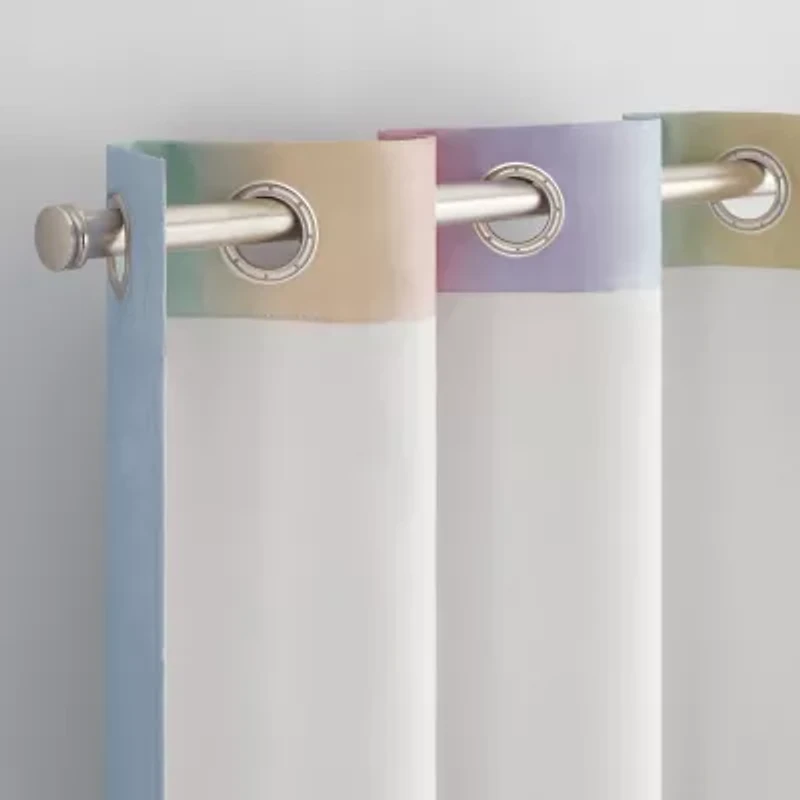 Eclipse Kids Rainbow Grommet Top Blackout Single Curtain Panel
