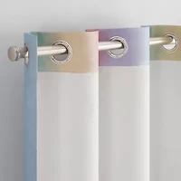 Eclipse Kids Rainbow Grommet Top Blackout Single Curtain Panel