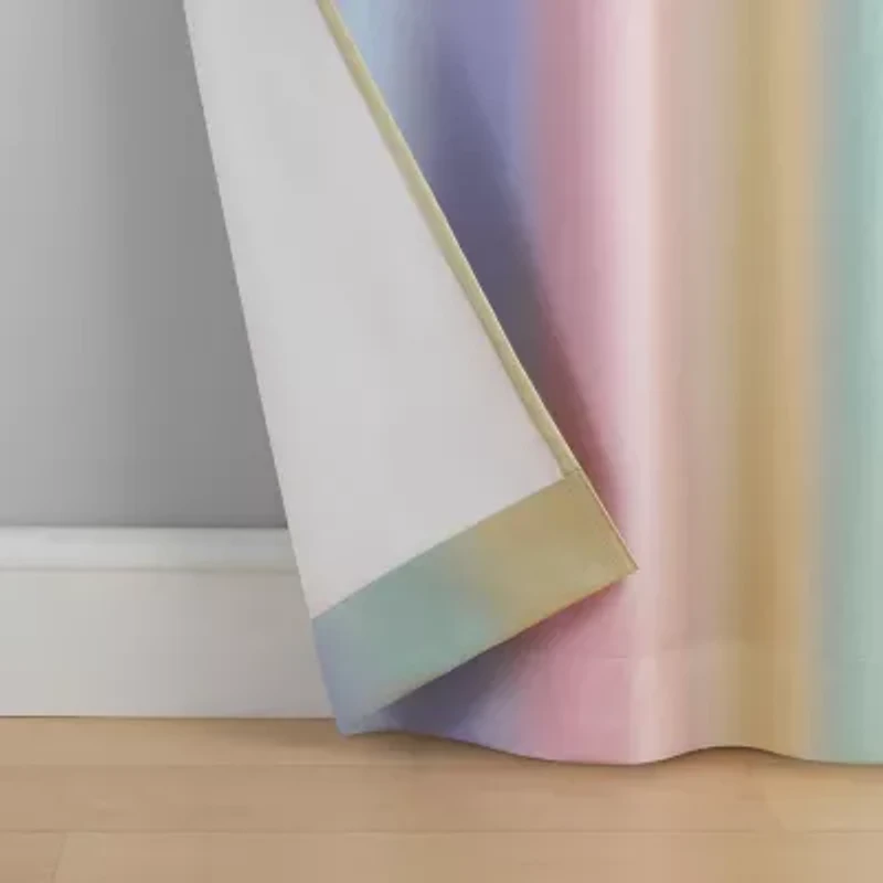 Eclipse Kids Rainbow Grommet Top Blackout Single Curtain Panel