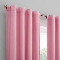 Eclipse Kids Tiered Ruffle Rod Pocket Blackout Single Curtain Panel