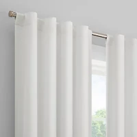 Eclipse Kids Tiered Ruffle Rod Pocket Blackout Single Curtain Panel