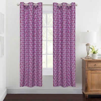 Eclipse Brittany Grommet Top Light-Filtering Single Curtain Panel