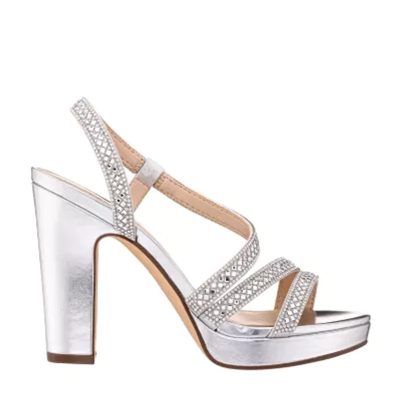 I. Miller Selwyn Womens Round Open Toe Block Heel Pumps