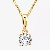 Ever Star (G / SI1-SI2) 1 CT. T.W. Lab Grown White Diamond 10K Gold Round 2-pc. Jewelry Set