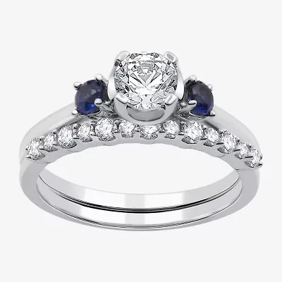 I Said Yes (H-I / I1) Womens 3/4 CT. T.W. Lab Grown White Diamond Sterling Silver Round Bridal Set