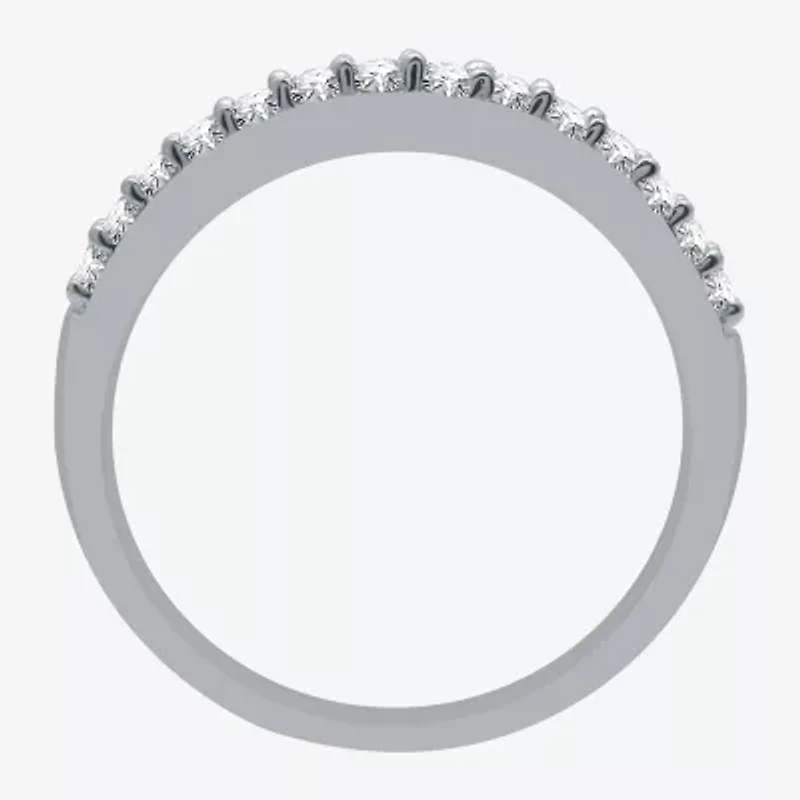 I Said Yes (H-I / I1) Womens 1 CT. T.W. Lab Grown White Diamond Sterling Silver Round Solitaire Bridal Set