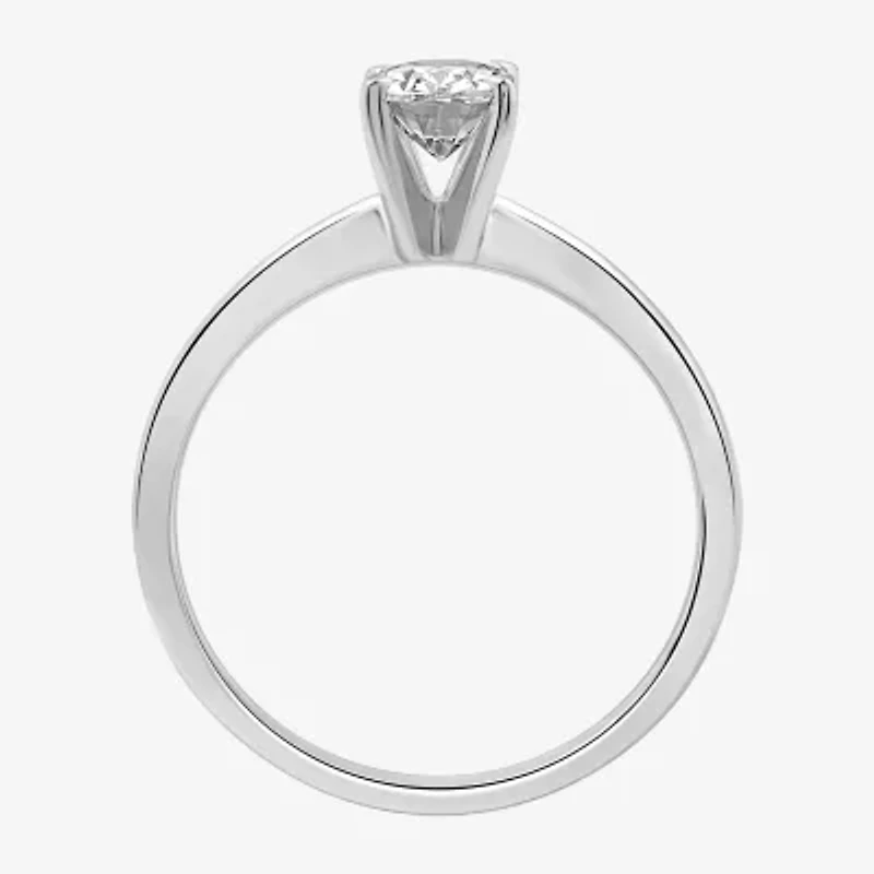 I Said Yes (H-I / I1) Womens 1 CT. T.W. Lab Grown White Diamond Sterling Silver Oval Solitaire Bridal Set
