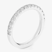 Signature By Modern Bride (Si1-Si2/H-I) Womens 2MM 1/2 CT. T.W. Lab Grown White Diamond 14K Gold Wedding Band