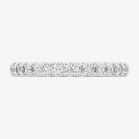 Signature By Modern Bride (Si1-Si2/H-I) Womens 2MM 1/2 CT. T.W. Lab Grown White Diamond 14K Gold Wedding Band