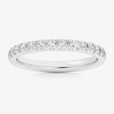 (Si1-Si2/H-I) Womens 2MM 1/2 CT. T.W. Lab Grown White Diamond 14K Gold Wedding Band
