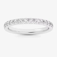 Signature By Modern Bride (Si1-Si2/H-I) Womens 2MM 1/2 CT. T.W. Lab Grown White Diamond 14K Gold Wedding Band